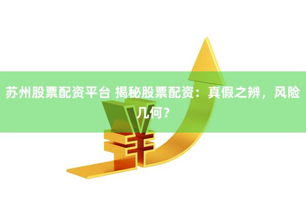 苏州股票配资平台 揭秘股票配资：真假之辨，风险几何？